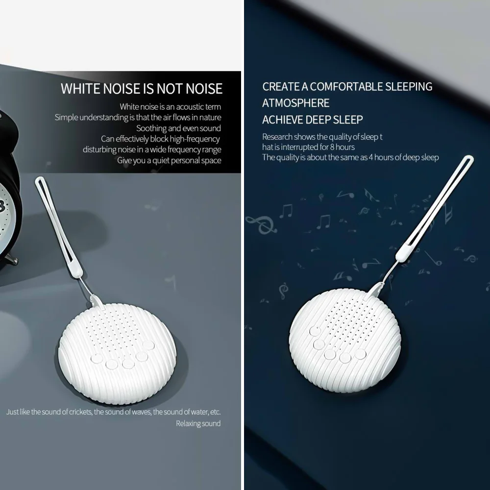 Portable Baby Sleep Machine Desktop White Noise Sound Machine for Baby Sleeping 18 Soothing Sounds 15/30/60min Timer Scd7dc4c1272847a3adef9a996b8077cbF