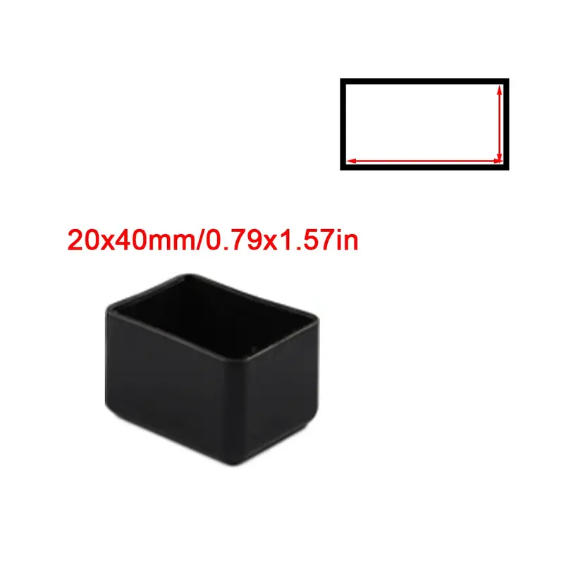 Square Silicone Chair Leg Caps Non-slips Table Foot Dust Cover Socks Floor Protector Pads Pipe Plugs Furniture Leveling Feet - Image 7