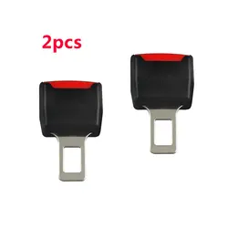 2pcs Black Auto Car Safety Seat Belt Clip car belt stopper Seatbelt Truck seat belt extender Buckle Button Security