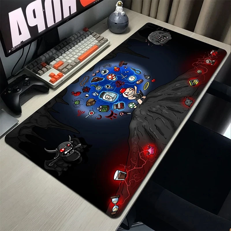 The Binding Of Isaac Mousepad Gamer Gaming Keyboard Pad Computer Accessories Deskmat Mouse Mats Rubber Mat Pc Cabinet Mausepad mouse pad
