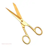 Golden Stainless Steel Sewing Scissors, Embroidery Tailor Scissors, Fabric Cutting, DIY, Stationery Accessories 1
