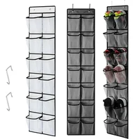 Hanging Shoe Rack Organizer Over The Door Shoe Organizer 12/14 Large Breathable Mesh Pockets Slippers Organizer Shoe Storage 1