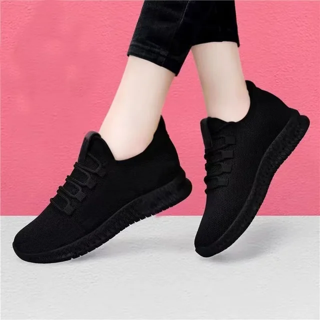Women's Breathable Non-slip Platform Fashion New Casual Shoes Korean Running Shoes Black Sneakers Shoes for Women 2024 Autumn 4