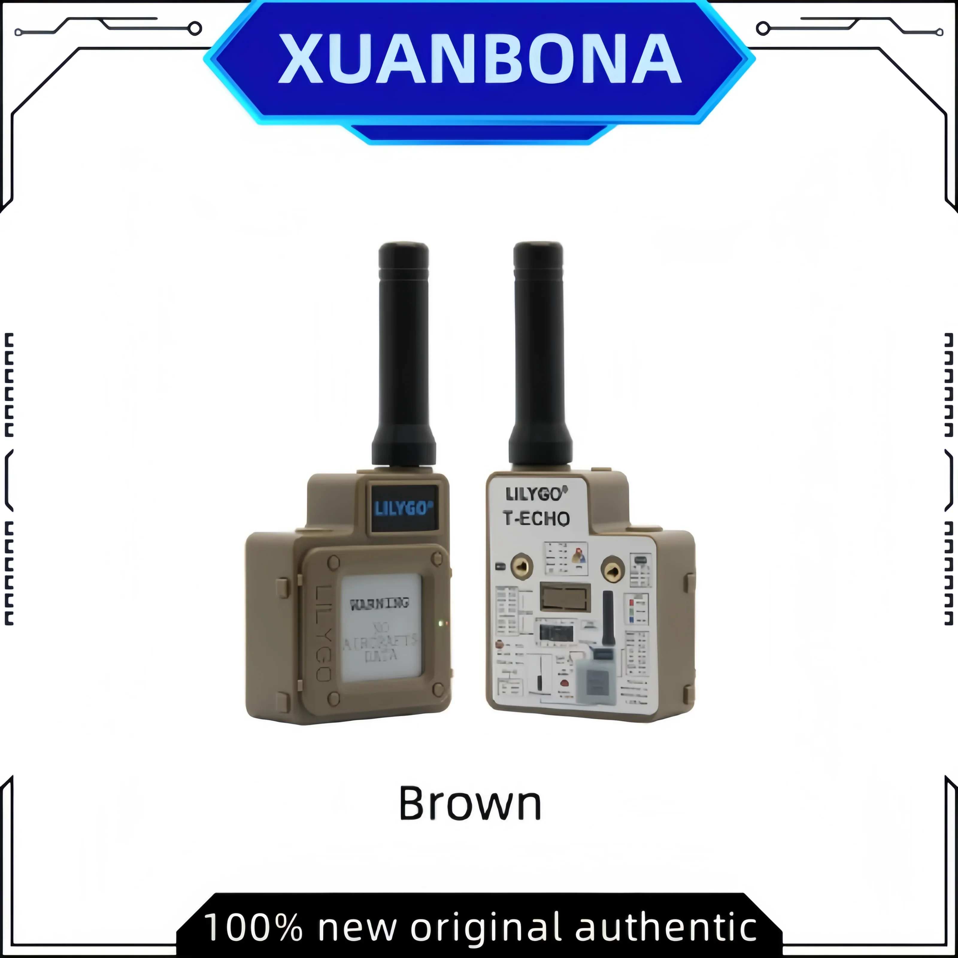 LILYGO коричневый SoftRF T-Echo NRF52840 LoRa SX1262 433/868/915 МГц беспроводной модуль GPS 1,54 электронная бумага макетная плата