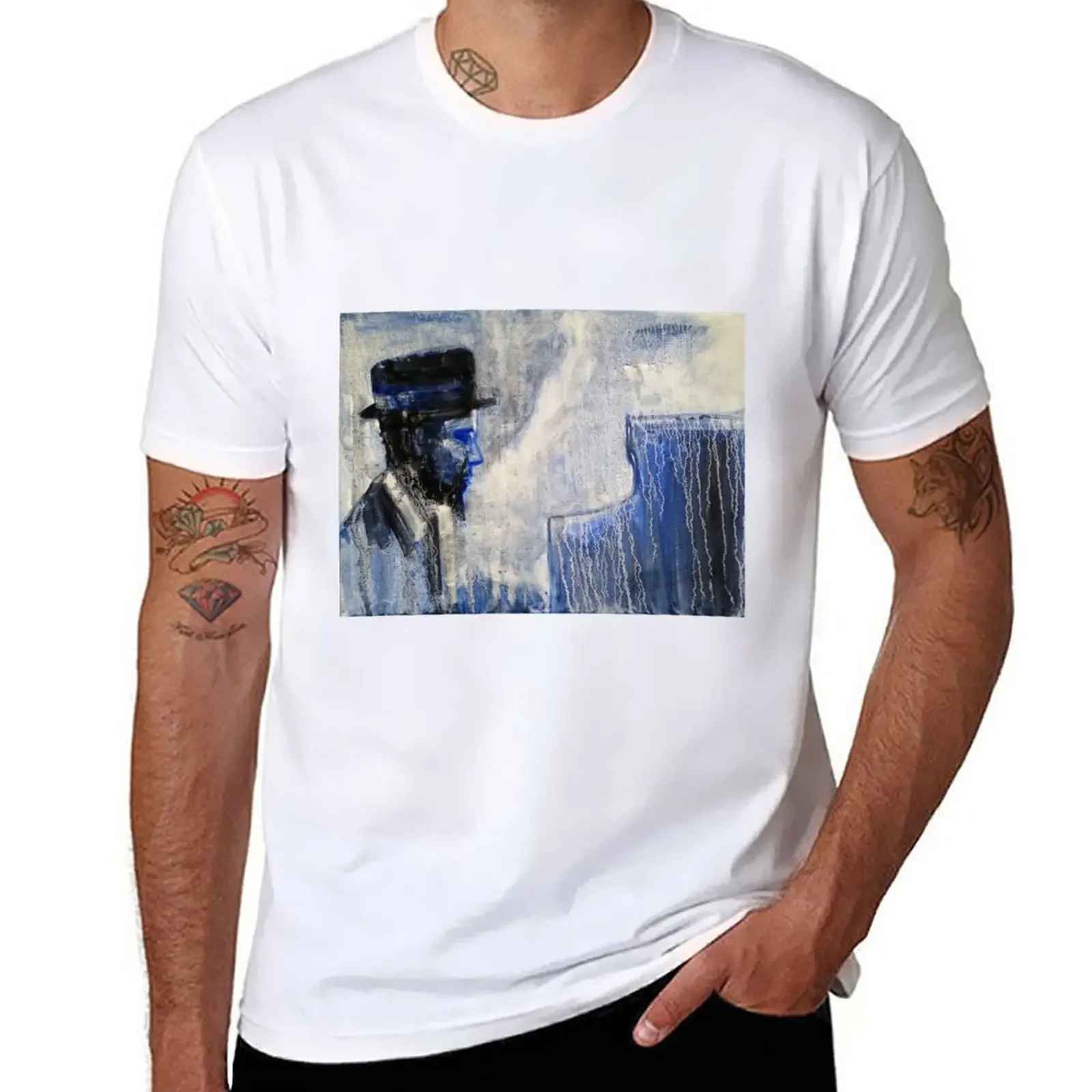 

Thelonious Monk - Jazz - Painting. T-Shirt animal prinfor boys anime clothes kawaii clothes plain Men's t shirts