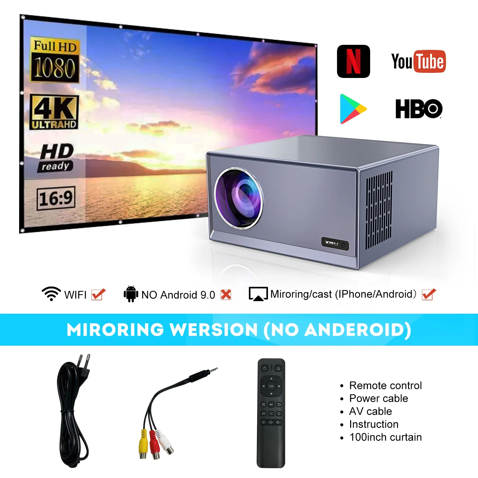 XIDU プロジェクター 4K対応 1080P フルHD 5GWi-Fi XIDU プロジェクター 4K対応 1080P フルHD 5GWi-Fi