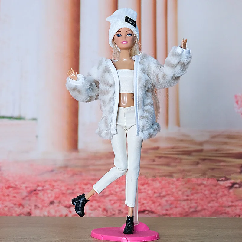 New 30cm Doll Full Set 11 Joints Movable Doll with Clothes Suit Girls Play House Dress Up Toy 4