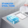 Commercial soft ice floor standing ice cream machine, 3 flavors, 2 hoppers, 3 dispensers, used in restaurants and snack shops 3