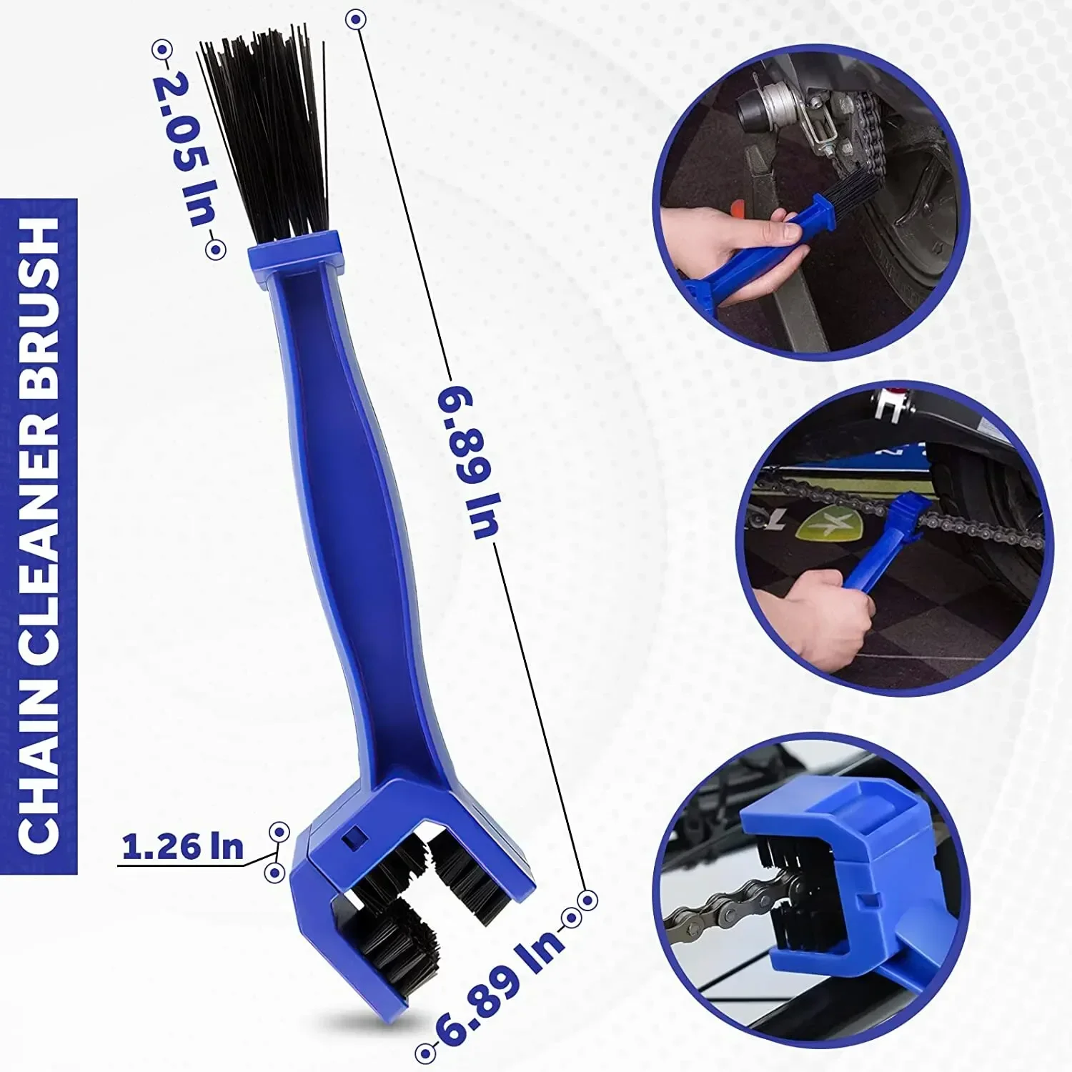 Bicycle chain cleaner Bicycle chain cleaning brush Bicycle cleaning kit Bike Chain Cleaner Bicycle Motorcycle Chain Cleaning Brush Dual Heads Cycling Cleaning Kit Cleaner Scrubber Tool kit