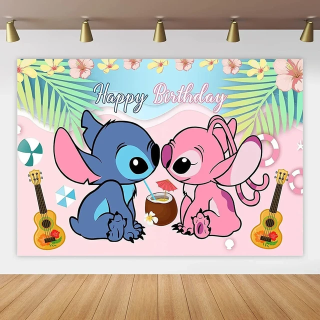 Lilo Stitch Birthday Party Decorations  Lilo Stitch Birthday Backdrop -  Disney - Aliexpress