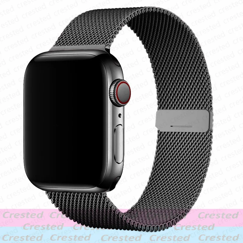 Milanese Loop Strap For Apple Watch Band 44mm 40mm 45mm 41mm 49mm 46 42mm correas bracelet iWatch series 3 6 se 7 8 9 ultra 2 10