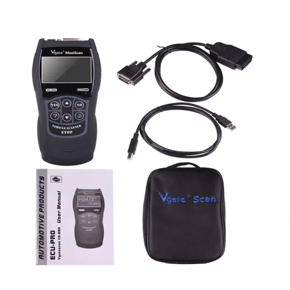 2023 Vgate VS890 OBD2 Diagnostic Scanner Vgate SCAN Tool VS 890 CAN-BUS Multi-Languages Car Code Reader update of 890s