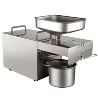 Full automatic small oil press rapeseed peanut oil press stainless steel 1