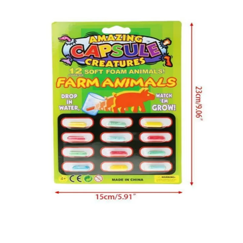 Educational Toys Bubble Swelling Capsules Bath Toy Absorbent Sponge That Grow Larger When Exposed To Water Small Animal Children's Cognitive