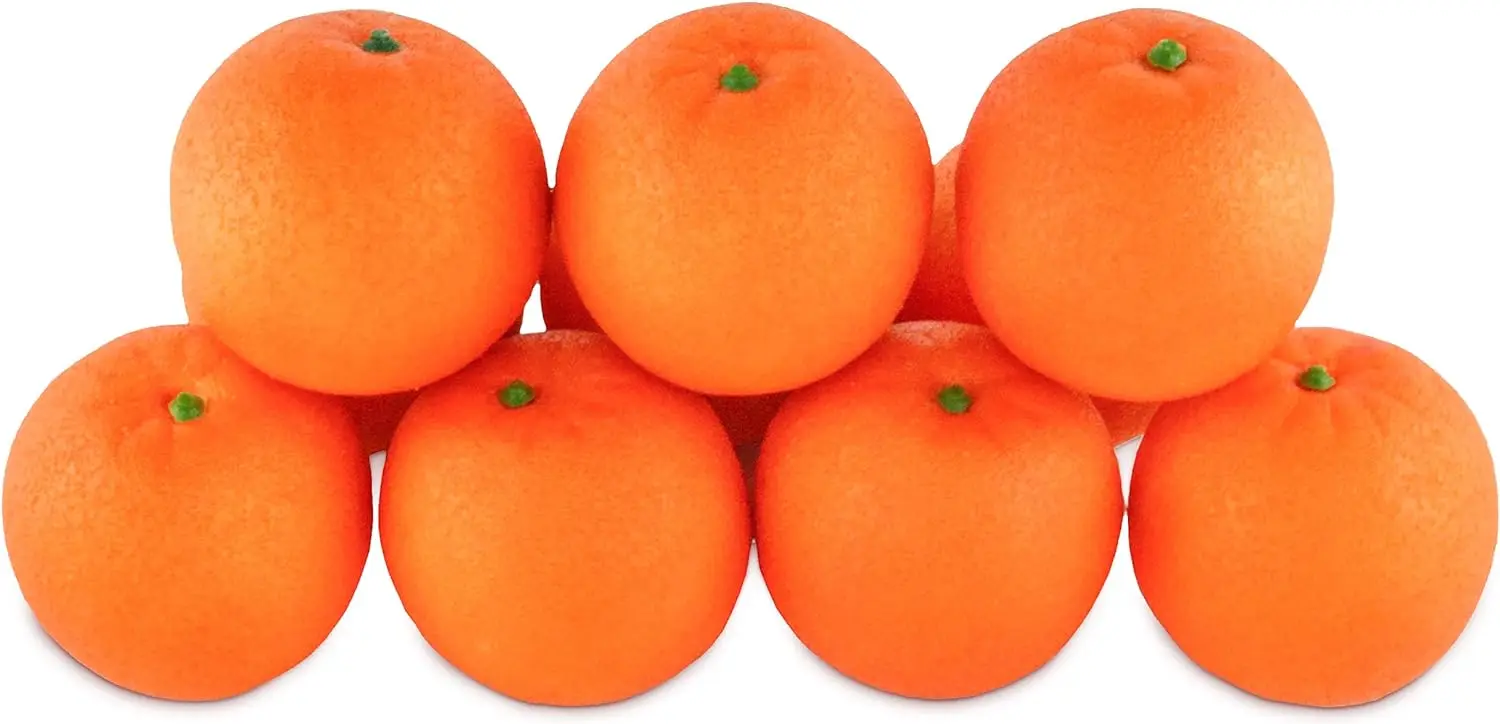 Artificial Lifelike Simulation Orange Set 10Pcs Fake Fruit House Kitchen Party Decoration