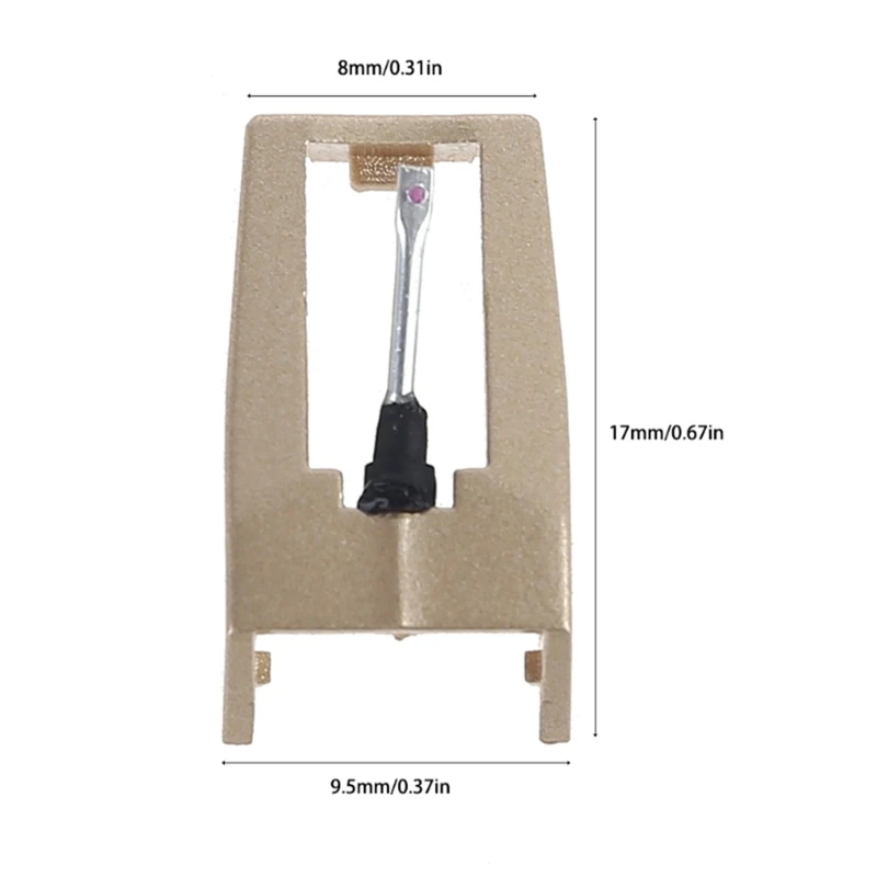 Confezione Da 2 Aghi Jukebox, Aghi Stilo Di Ricambio Diamantati, Per Giradischi In Vinile, Registratore Giradischi Per Lp Gold + R