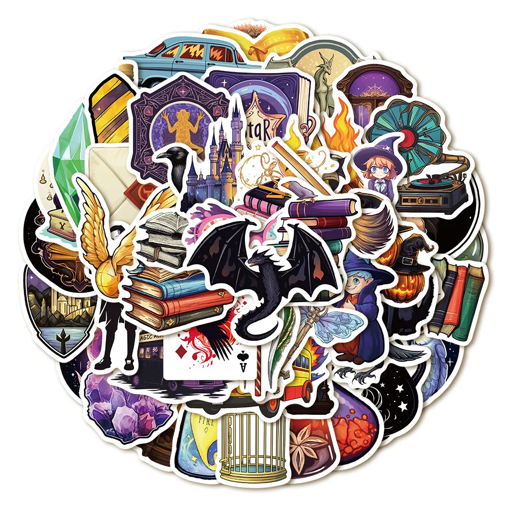Cartoon Stickers Decorative Stickers Colorful Stickers Graffiti Stickers 10/30/50PCS Magic DIY Phone Laptop Luggage Skateboard Decals for Kid Toy