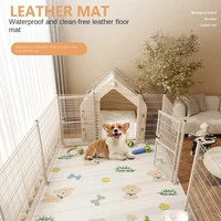 Pet Waterproof Floor Mat Home Pvc Leather Rug Large Area Anti-oil Anti-fouling Carpet Cartoon Cute Balcony Thickened Carpets 1
