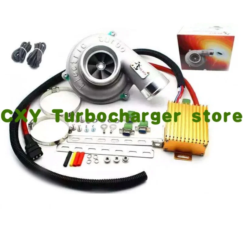 Electric Turbo Supercharger  Kit Thrust Motorcycle Electric Turbocharger Air Filter Intake for all car improve speed
