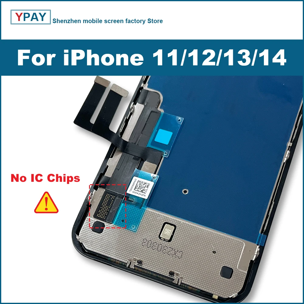 NO IC Chip Series For iPhone 11 LCD 11Pro12 12Pro LCD Display Touch Screen  Digitizer Assembly No Dead Pixel Replacement Parts
