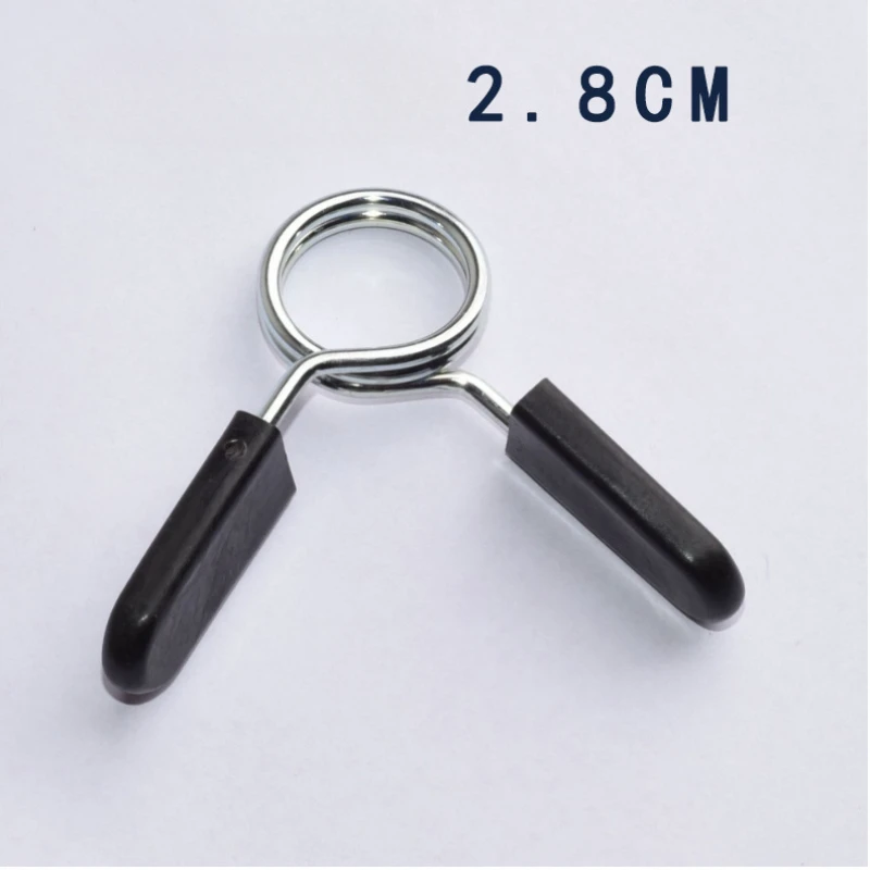 Description Picture 6 of item1 Pcs 25/28/30 mm Barbell Clamp Spring Collar Clips Gym Weight Dumbbell Lock Standard Lifting Kit Barbell Lock