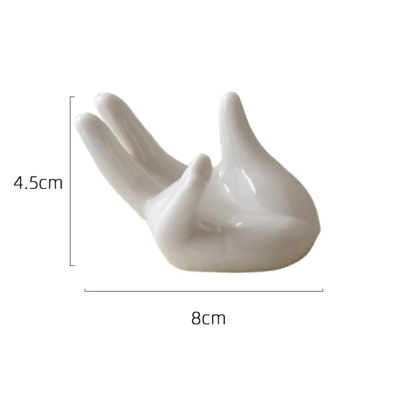 Ceramic Mini Hand Shaped Boiled Egg Cup Holder Leak Ceramic Guanyin Hand Rest Egg Placement Tool Rest Shelf Decoration egg boiler mold cup,egg cup holder