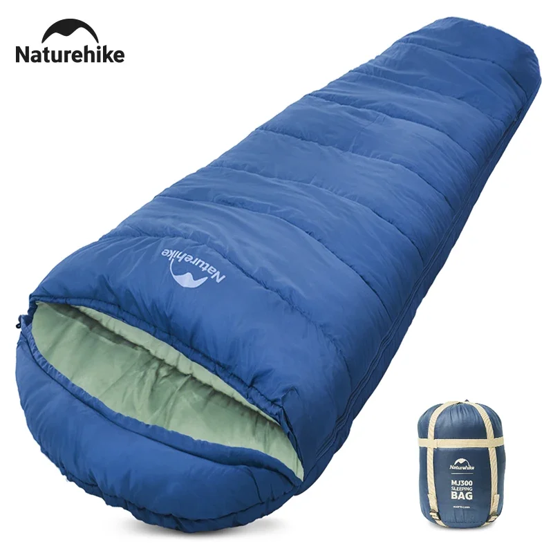Sleeping Bag Naturehike MJ300 Ultralight Waterproof Cotton Winter Outdoor 4 Season Camping Large