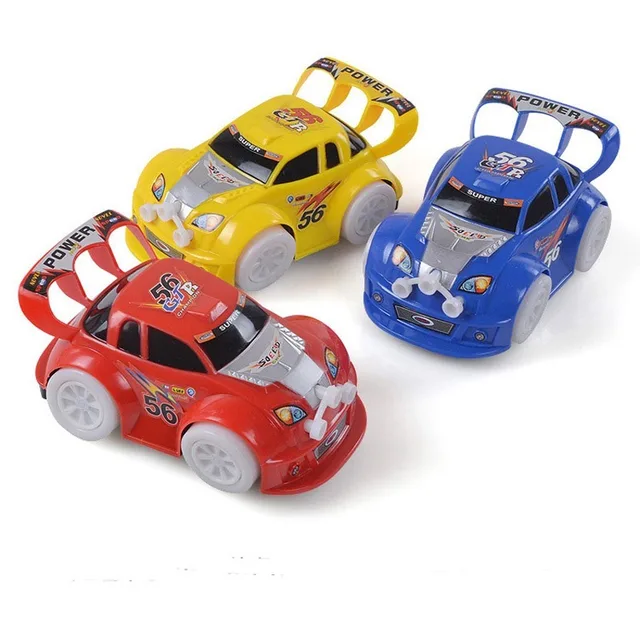 Light Up Baby Car Toys Boys Kids Like Item Automatic Steering Musical Electric Sports Car Model Toys for Children Christmas Gift 2