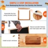 SucceBuy Bee Hive Deep Box Starter Kit 100% Beeswax Coated Natural Cedar Wood Langstroth Beehive Kit Transparent Acrylic