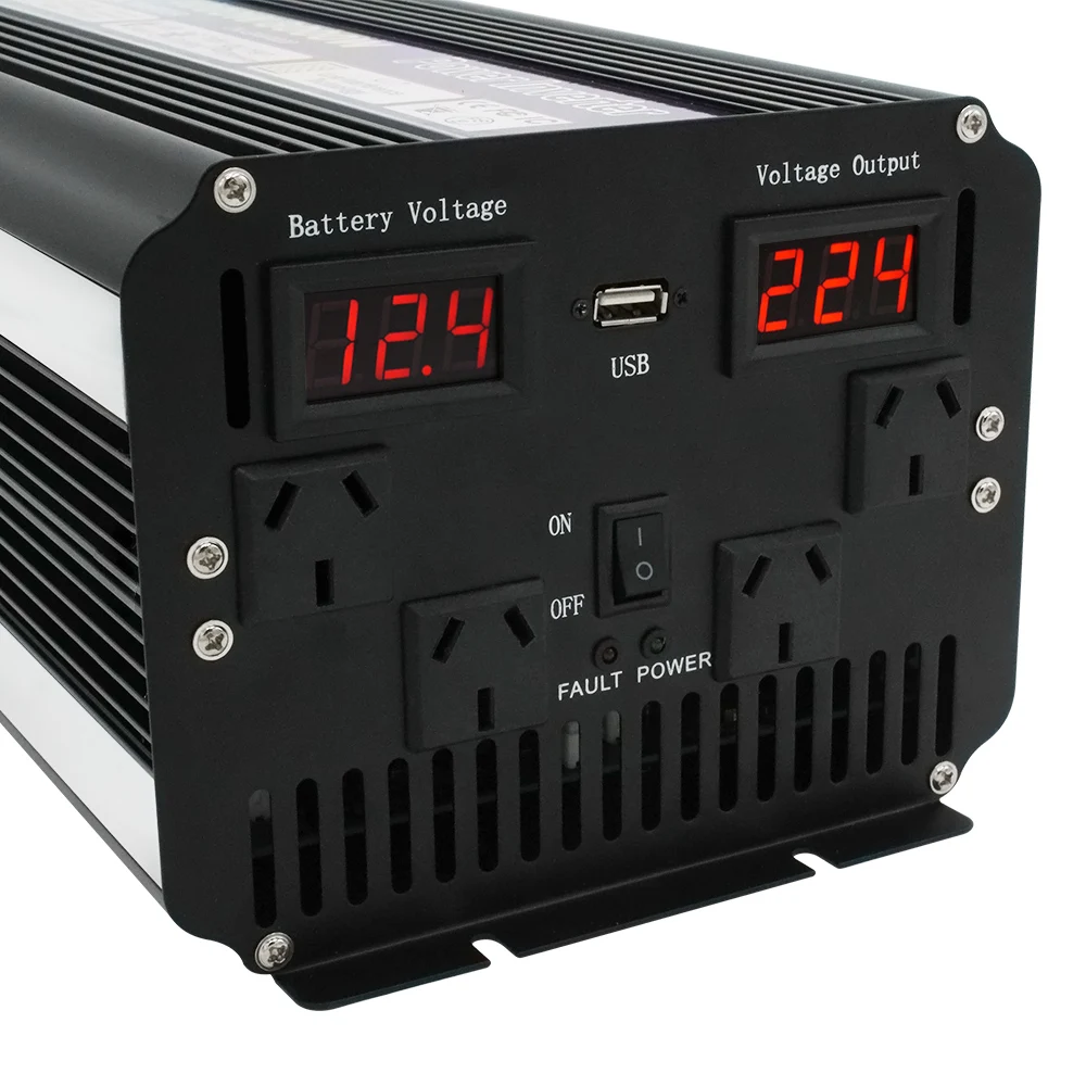 Lvyuan 4000W 8000W Car Converter USB Output Inverter Charger 12V DC to