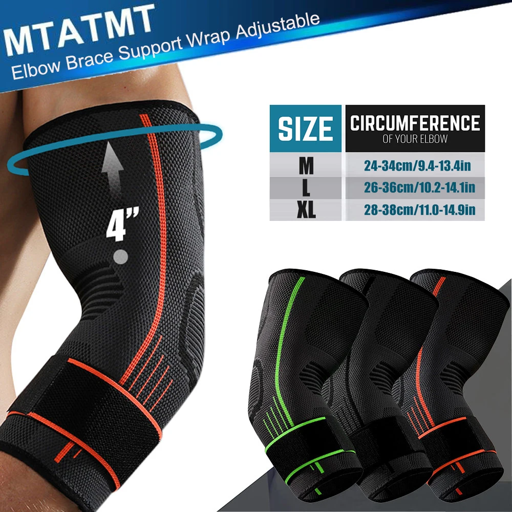 MTATMT 1 pz gomito, involucro di supporto regolabile per articolazione, sollievo dal dolore da artrite, tendinite, recupero di lesioni sportive