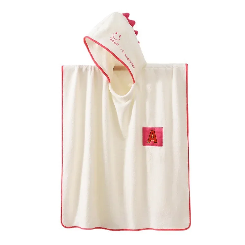 70x140cm Children's Hooded Bathrobe Shower Soft Swimming Beach Towel Coral Fleece Kids Bath Towel for Boys Girls bath towel coral velvet bathrobe
