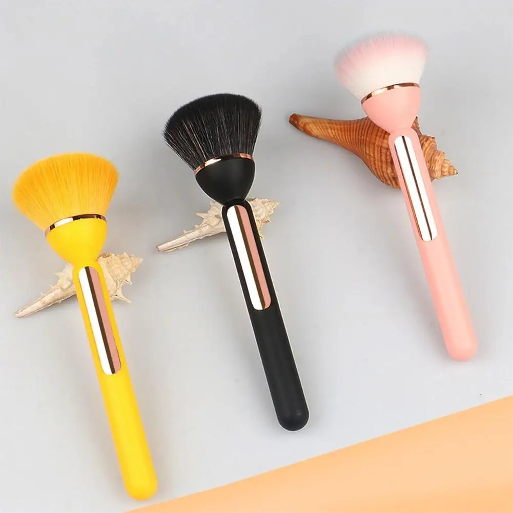 2pcs 싱글 브러쉬 루스 파우더 메이크업 브러쉬 뷰티 툴 소프트 싱글 브러쉬 세팅 루스 파우더 치크 메이크업 브러쉬