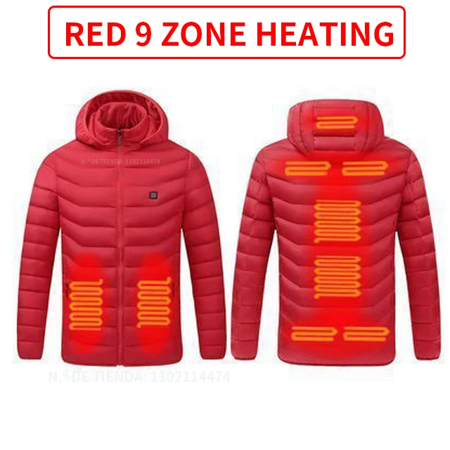 9 Areas Heated Red