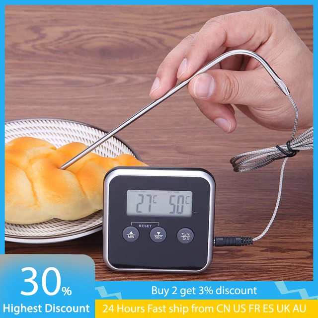 Digital Meat Thermometer, Food Thermometers With Timer, Fast