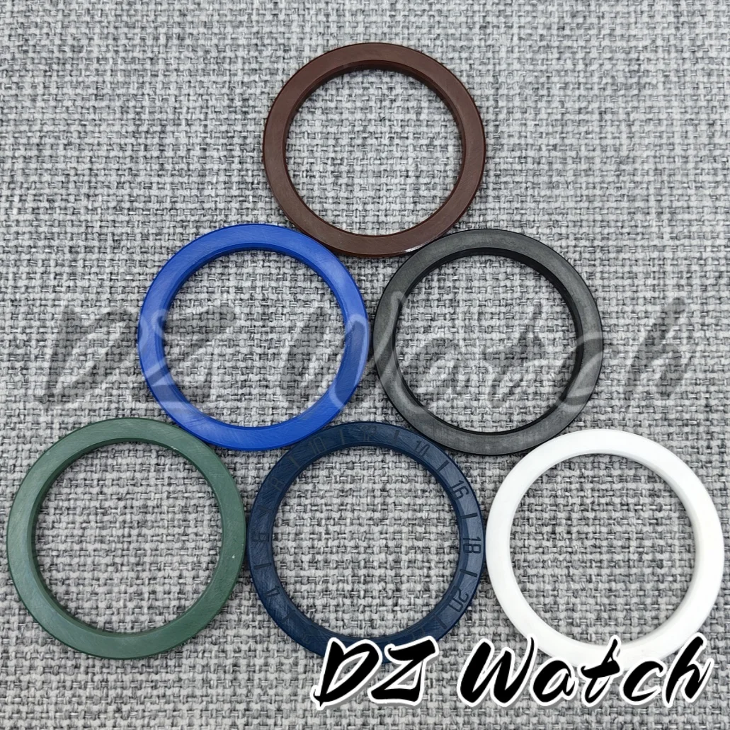Enhanced Black & Blue Ceramic Bezel with Green Luminous GMT Ring - 39.25mm x 31.2mm