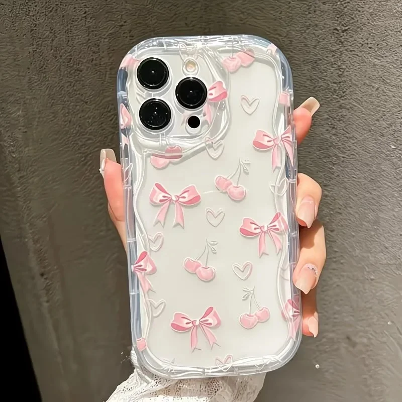 Charming Bow Cherry Strawberry Phone Case