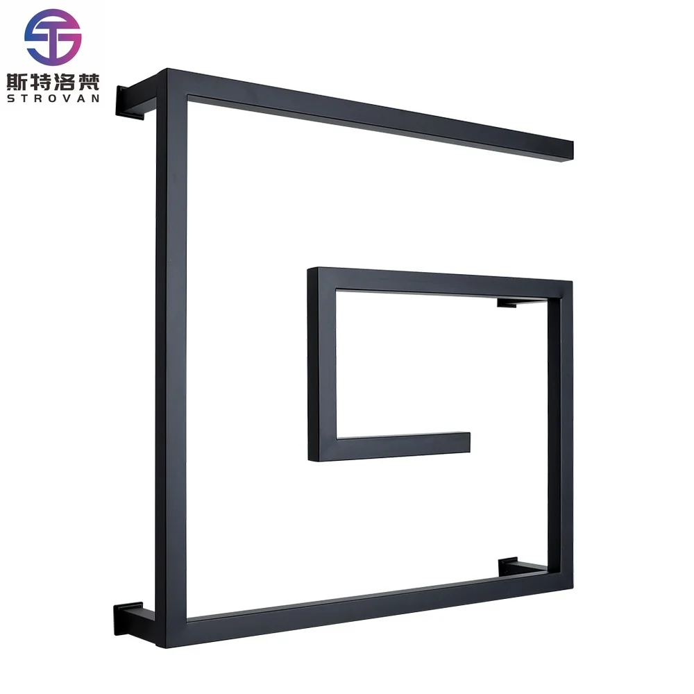 ราวแขวนผ้าเช็ดตัวสแตนเลสแบบใช้ไฟฟ้า สีดำ 1