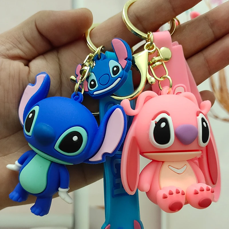 Disney Stitch Keychain Accessories Keychains Cartoon Pendant Disney