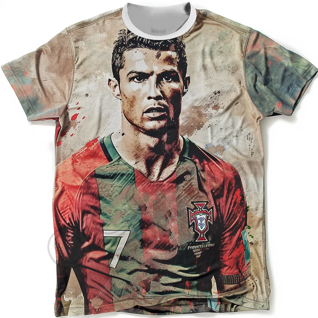 25 Summer Men T-Shirt Top Adult Portugal Jersey Cristiano Ronaldo Jersey 7 Absorb Sweat Outdoors Exercise For Adult/Kid T-shirts 5