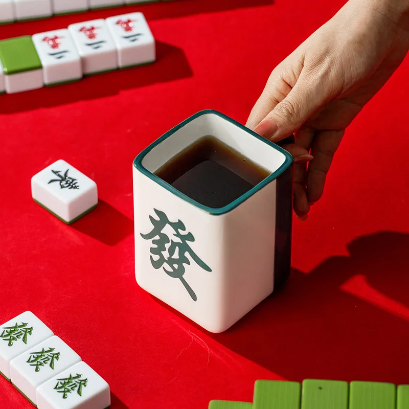 Tanio Mahjong w kształcie kubek ceramiczny