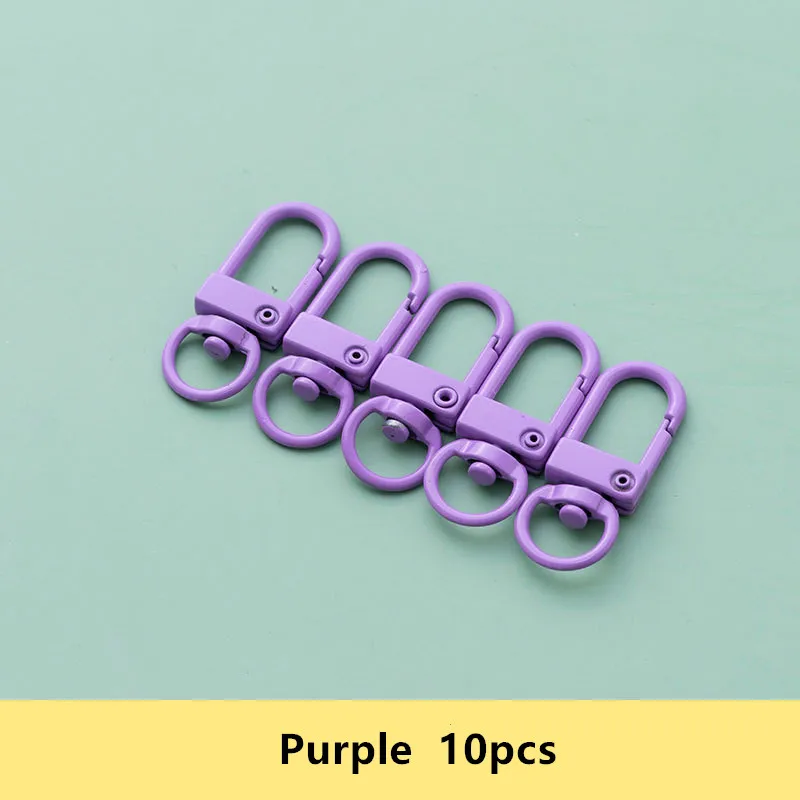 10/20 Stück bunte Karabinerverschluss-Haken, metallbeschichtete Verschlüsse für DIY-Schmuckherstellung, Hund, Schlüsselanhänger, Halskette, Armband, Zubehör – Detail 12