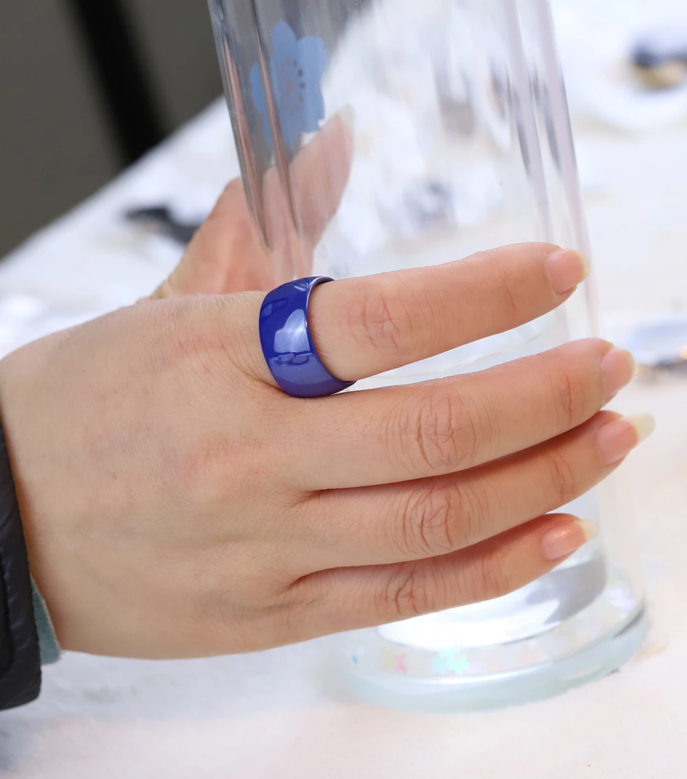 8mm Polished Ceramic Wedding Rings for Men Women wedding rings finger rings fashion rings fashion ring