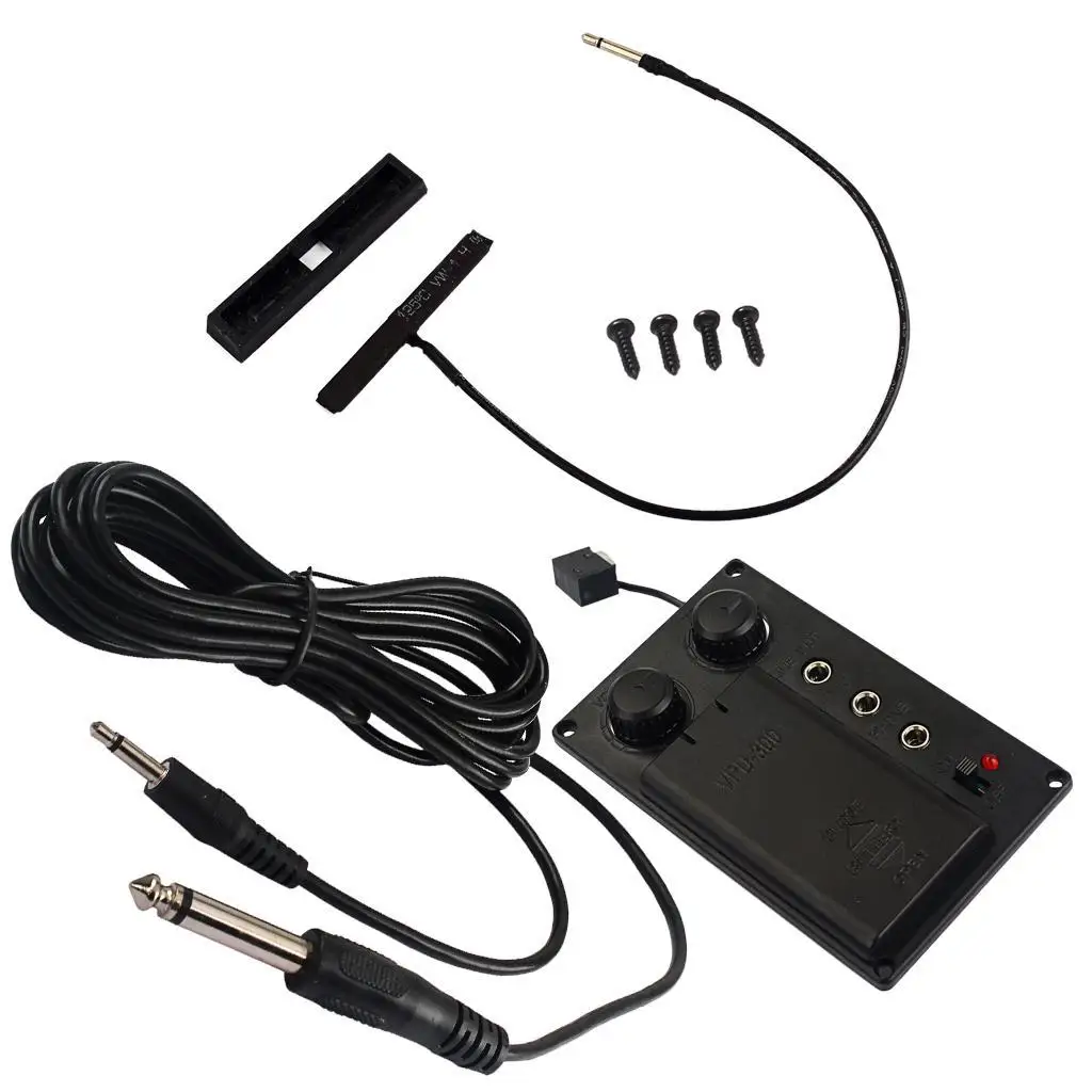 MagiDeal Electronic Violin EQ Pickup EQ Preamp Pickup Piezo Output Cable
