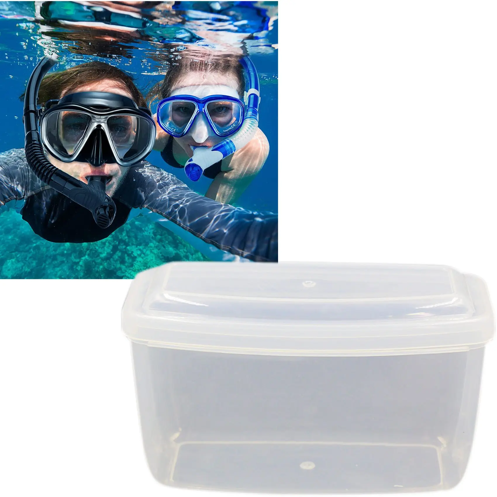 Scuba Mask Storage Case 2Pack Pressure-Proof Dust-Proof