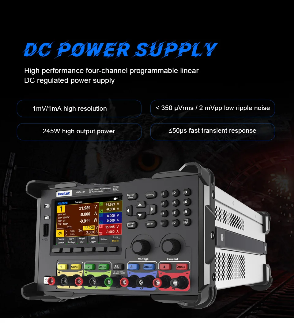Lab Power Supply Bench Programmable Adjustable DC Power supply Linear 245W 3CH 4