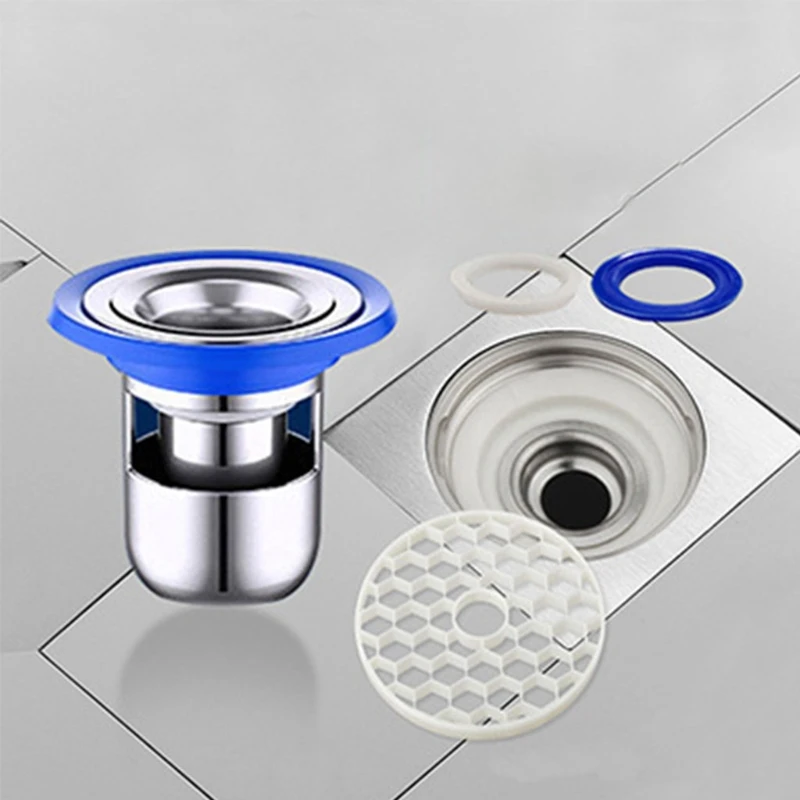 Floor Drain Core 304 Stainless Steel Deodorant And Insect Proof Deep Water Seal U-type Bathroom Toilet Sewer