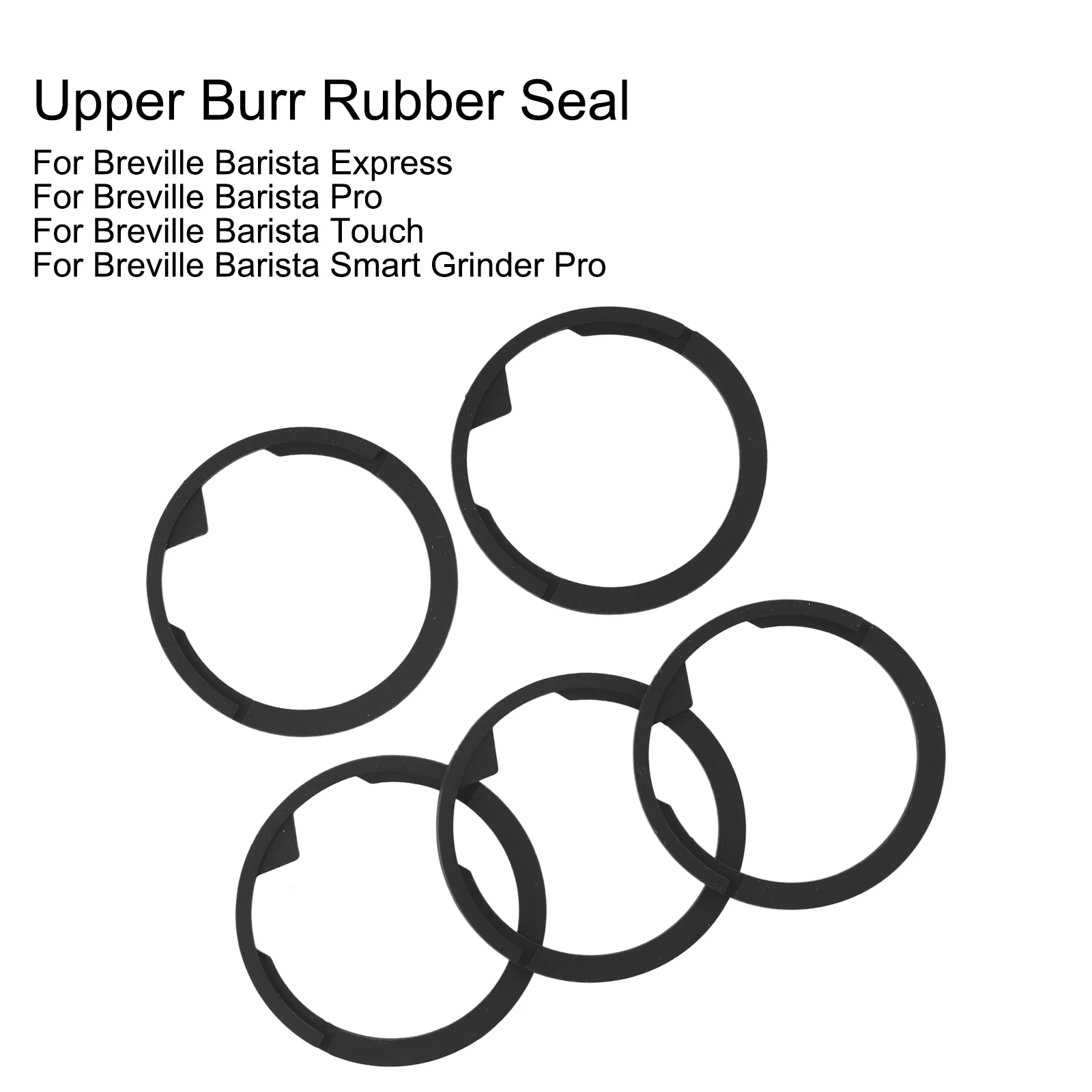 

5pcs Upper Burr Rubber Seal Compatible For Breville Espresso Machine Coffee Machine Grinder Seal Coffeeware Kitchen Dining Bar