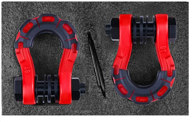 3/4 ”2 stücke 70000lbs U typ heavy duty geschmiedet D-ring schäkel u-haken schleife haken anhänger seil automobil SUV änderung rettungs – Detail 8