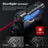 800M Infrared Starlight Sensor 1080P HD Night Vision Camera with Compass 5W IR High-Power Fill Light & 10X Digital Zoom - Image 4
